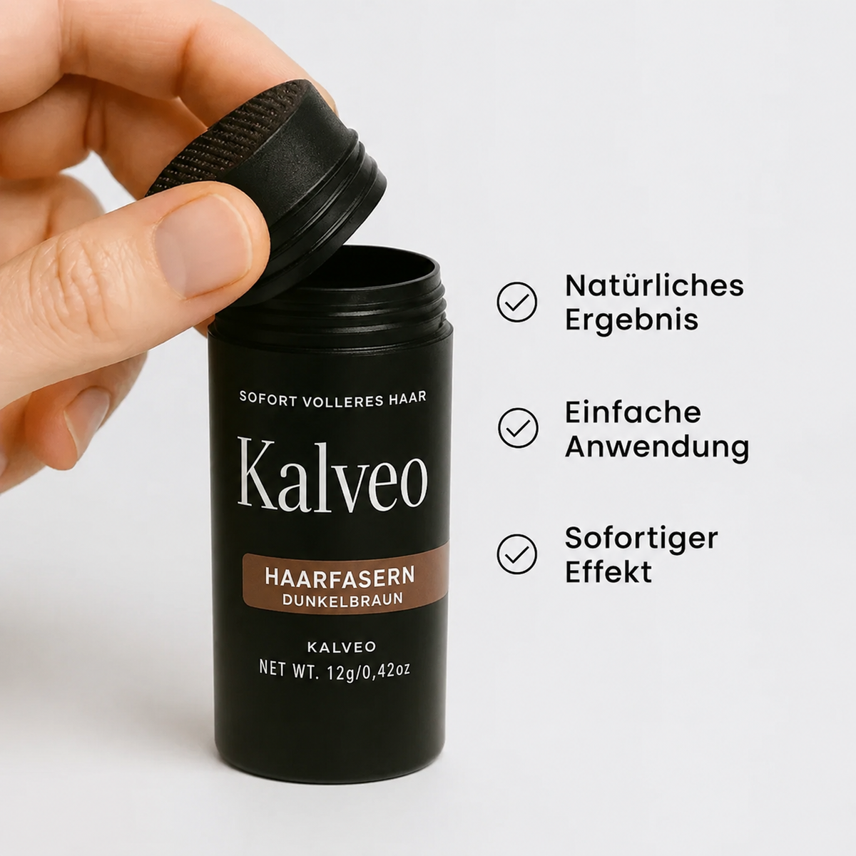 Kallveo Hair: Haarfasern für sofortige Abdeckung – 1 kaufen, 2 erhalten